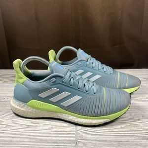 Adidas Solar Glide Running Shoe Athletic Sneakers Blue Green  Womens 7.5